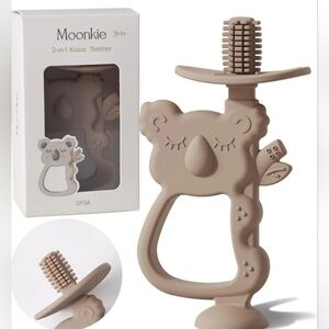 Taupe Koala 2-in-1 Silicone Teether